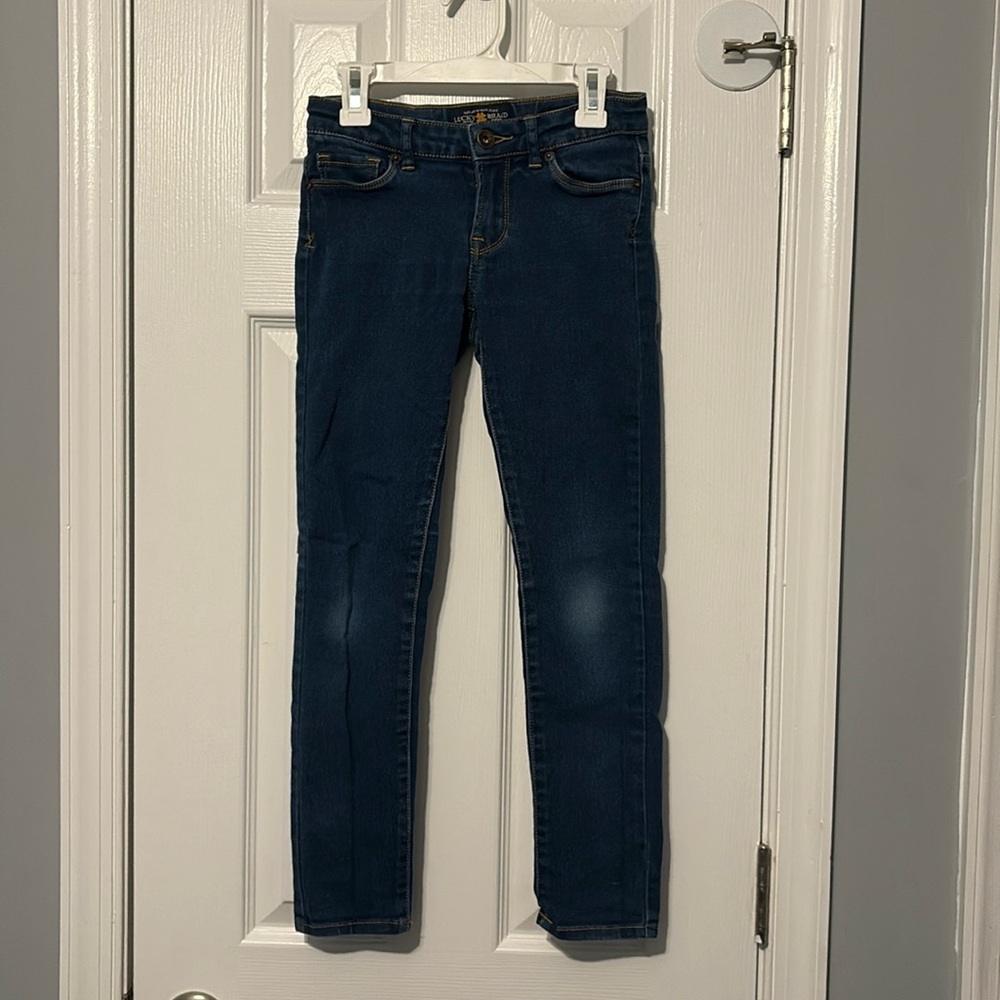 Lucky Brand Girls Zoe Jegging Size 10 Blue Mid-Rise stretch skinny